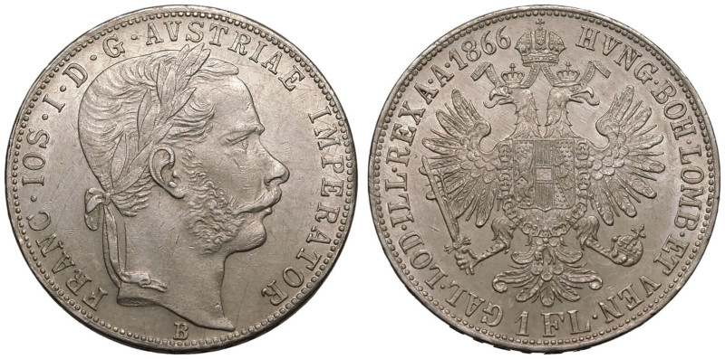 Extremely fine | AUSTRIA. EMPIRE. Franz Joseph I, 1848-1916. 
Silver 1 Florin, ...