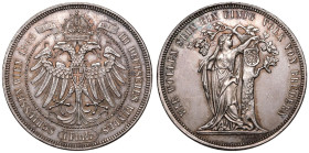 Austria Franz Joseph I 1868 Silver Shooting Medal Vienna Extremely fine, toned