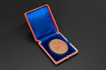 Austria Franz Joseph I 1891 Bronze Award Medal International Exhibition As struck