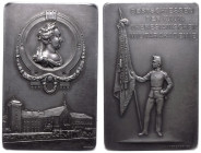 Austria ND Silver Shooting prize plaque Theresian Military Academy NGC MS 63