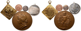 Austria Franz Joseph I Lot of 5 Medals 19th century