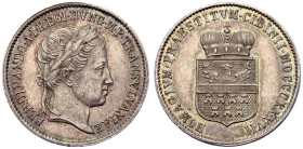 Austria Ferdinand V 1837 Silver Silver Token "Homage in Sibiu - Transylvania" extremely fine/Good extremely fine with a nice toning