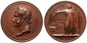 Belgium Leopold I 1848 Bronze Medal Corps de la Garde Good extremely fine