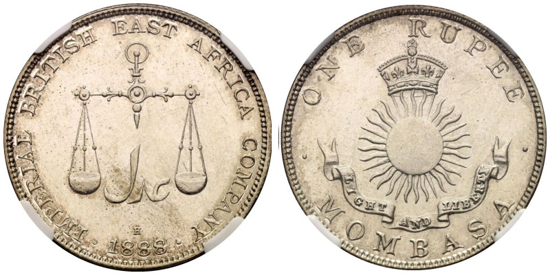 Good extremely fine with mint luster & nice toning | BRITISH WEST AFRICA. MOMBAS...