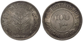 Palestine: British Mandate 1931 Silver 100 Mils PCGS MS63