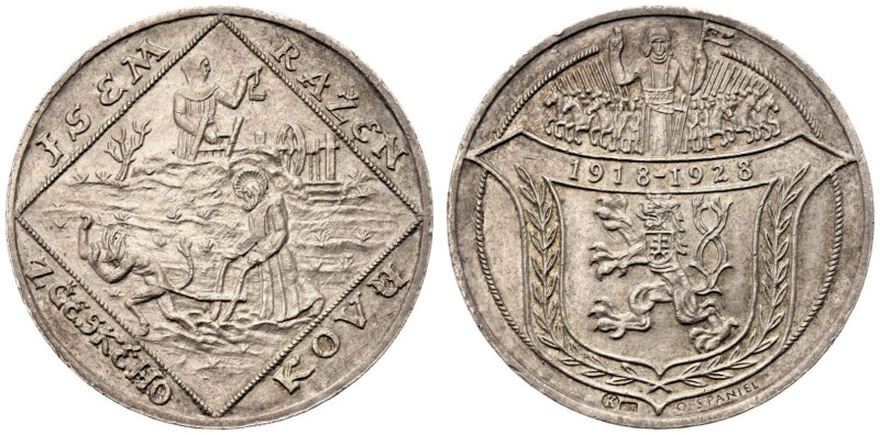 Good extremely fine with a nice toning | CZECHOSLOVAKIA. By O. &Scaron;paniel. ...