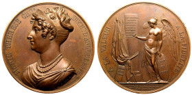 France 1823 Bronze Medal Maria Therese About as struck