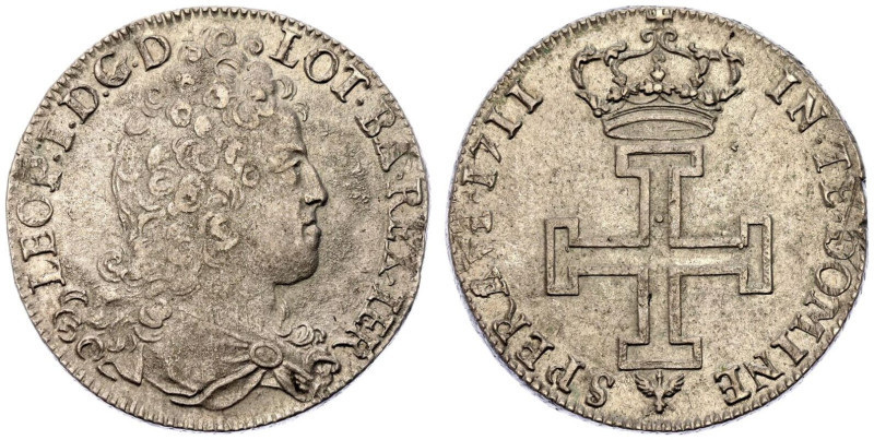 extremely fine with nice toning | FRANCE. LORRAINE. Leopold. 
Silver 1 Teston, ...