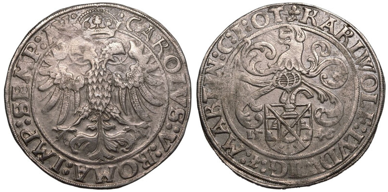 Good very fine, some weakness | GERMANY. &Ouml;TTINGEN. 
Silver 1 Taler, 1546. ...