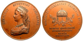 Hungary 1867 A Bronze Medal Coronation Extremely fine