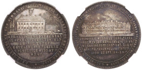 Hungary Franz Joseph I 1899 Silver Medal School Building in Csurgo NGC MS 65