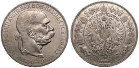 Hungary Franz Joseph I 1900 KB Silver 5 Korona About extremely fine