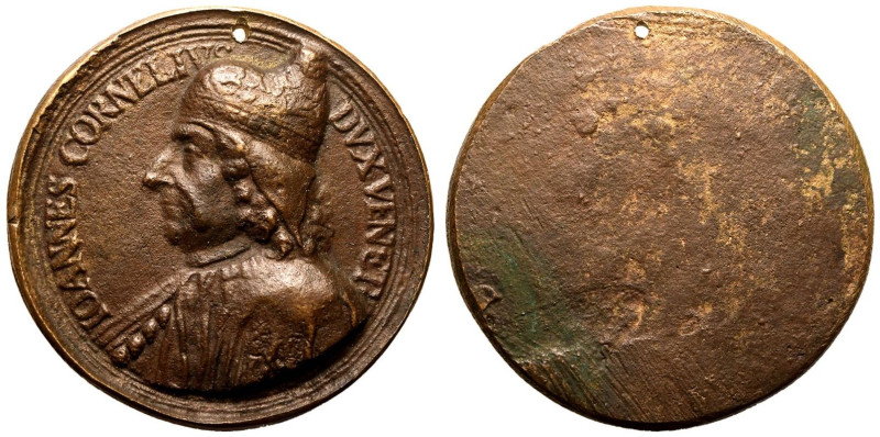 Extremely fine | ITALY. VENICE. Doge Giovanni Corner I, 1625-1629. 
Bronze Meda...