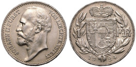 Liechtenstein Johann II 1924 Silver 1 Krone Good extremely fine