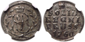 Poland: East Prussia Elizaveta 1760 Silver Solidus NGC MS 60