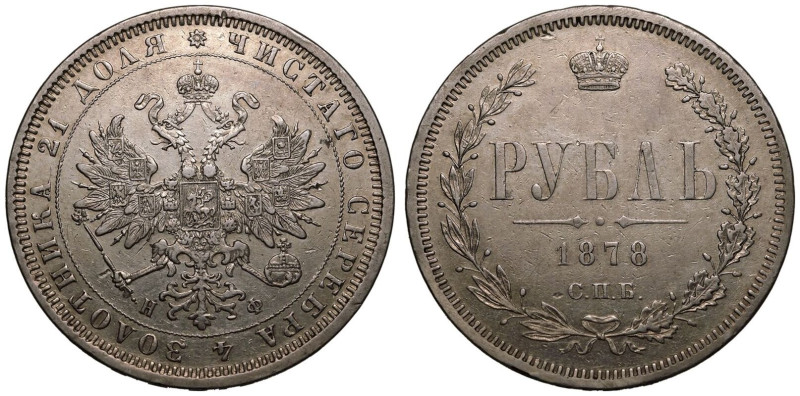 Good very fine | RUSSIA. EMPIRE. Alexander II, 1855-81. 
Silver 1 Rouble, 1878 ...