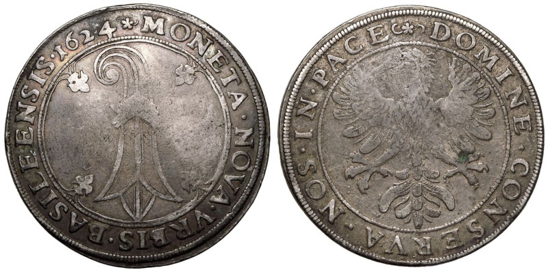 About very fine | SWITZERLAND. BASEL. 
Silver Taler, 1624. Basel. 
About very ...