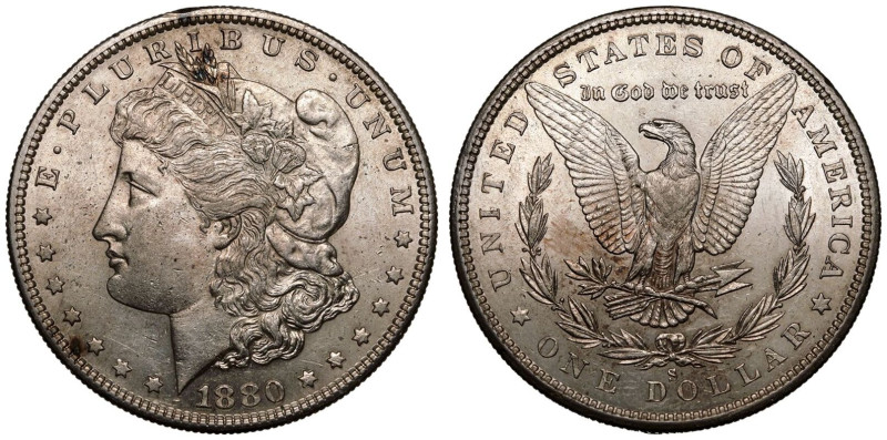 Mint state, brilliance | UNITED STATES. Morgan dollars, 1878-1904. 
Silver 1 Do...
