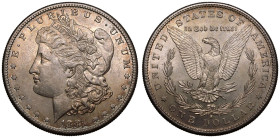 United States Morgan dollars 1881 S Silver 1 Dollar Mint state, much brilliance