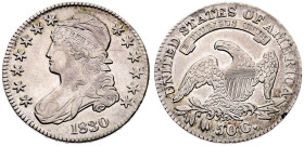 United States 1830 Silver 50 Cents Extremely fine and better with mint luster