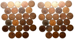 United States Copper Lot of 27x Indian Head Cents Various conditions