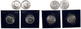 United States 1964-68 Silver Lot of 4x Half Dollars MS