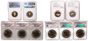 US & Canada 1992-2008 Lot of 5 graded coins