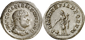 (238 d.C.). Balbino. Denario. (Spink 8490) (S. 23) (RIC. 7). Anv.: IMP. C. D. CAEL. BALBINVS AVG. Su busto laureado, drapeado y acorazado. Rev.: PROVI...