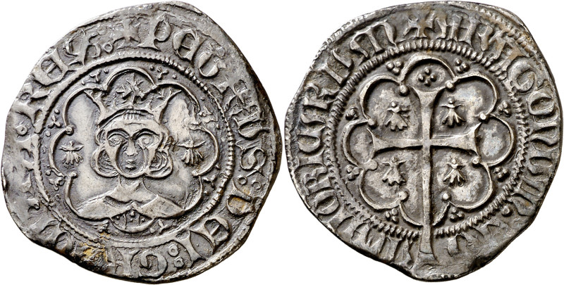 Pere III (1336-1387). Mallorca. Ral. (Cru.V.S. 450 var) (Cru.C.G. 2262a var). An...