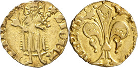 Joan I (1387-1396). Barcelona. Florí. (Cru.V.S. 466) (Cru.Comas 31, indica seis ejemplares en colecciones particulares) (Cru.C.G. 2279). Anv.: SIOH-NN...
