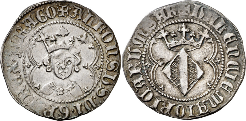 Alfons IV (1416-1458). València. Ral. (Cru.V.S. 864.2) (Cru.C.G. 2907d). Anv.: B...