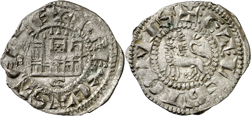 Fernando IV (1295-1312). Córdoba. Dinero. (AB. 320, como pepión). Anv.: Castillo...