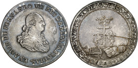 1808. Fernando VII. Santa Fe de Bogotá. El Comercio. Proclamación. (Ha. 79) (Medina 382) (RAH. 463) (Ruiz Trapero 372) (V. 260) (V.Q. 13333). Anv.: EN...