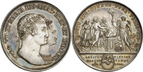 1819. Fernando VII. Bilbao. Las Provincias Vascongadas al enlace de los reyes. (Cano Cuesta 104) (RAH. 506 var metal) (Ruiz Trapero 491) (V. 333) (V.Q...