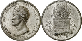 Gran Bretaña. 1812. Arthur Wellington. La Toma de Madrid. (Eimer 1025) (BHM. 737) (Ruiz Trapero 449 var. metal) (V. 733). Grabador: T. Wyon. Muy escas...