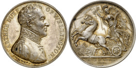 Gran Bretaña. 1813. Arthur Wellington. Batalla de Vitoria. (Eimer 1033 var. grabador) (BHM. 756 var. grabador) (Bramsen 1236 var. grabador) (Mudie XXI...