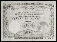 1903. 500 pesetas. (Ed. 311) (Pick 54). 1 de octubre, Mercurio. Doblez en cruz. Márgenes ínfimamente recortados. Apresto original. Extraordinariamente...