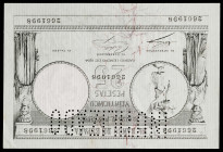 1904. 25 pesetas. (Ed. NE11) (Pick 55). 1 de enero, cariátides. "INUTILIZADO" en perforación. Este billete no fue puesto en circulación y la producció...
