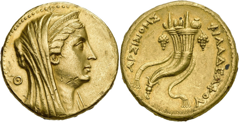 ROYAUME LAGIDE, Ptolémée II Philadelphe (285-246), AV mnaeion ou octodrachme en ...