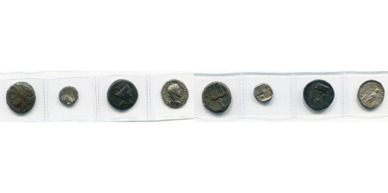 lot de 4 p.: Sicile, Syracuse, bronze, T. de Zeus/Trident; Thrace, Chersonèse, h...