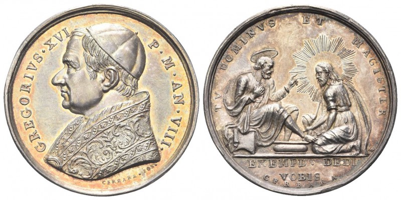 ROMA. Gregorio XVI (Bartolomeo Alberto Cappellari), 1831-1846. Medaglia 1838 a. ...