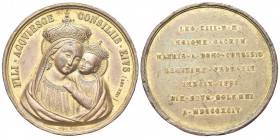 ROMA. Leone XIII (Vincenzo Gioacchino Luigi Pecci), 1878-1903. Medaglia 1804 opus L. Gori. Æ dorato, gr. 40,35 mm 43,8. Dr. FILI ACQVIESCE - CONSILIIS...