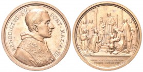 ROMA. Benedetto XV (Giacomo della Chiesa), 1914-1922. Medaglia 1917 a. III opus Francesco Bianchi. Æ, gr. 33,03 mm 44. Dr. BENEDICTVS XV - PONT MAX A ...