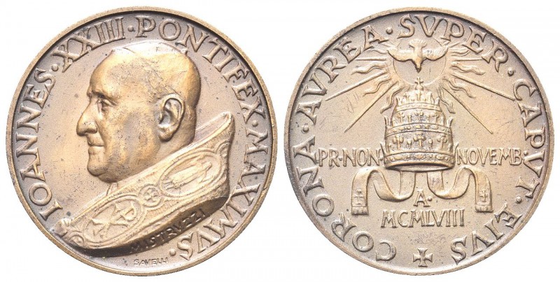 ROMA. Giovanni XXIII (Angelo Giuseppe Roncalli), 1958-1963. Medaglia 1958 opus A...