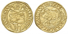 ANCONA. Alessandro VI (Rodrigo de Borja y Borja), 1492-1503. Fiorino di camera. Au, gr. 3,35. Dr. ALEXANDE - R PP SEXTV. Stemma sormontato da triregno...