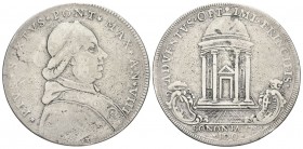 BOLOGNA. Pio VI (Giannangelo Braschi), 1775-1799. Scudo romano da 100 Bolognini 1782 a. VIII. Ag, gr. 25,85. Dr. PIVS SEXTVS PONT MAX AN VIII. Busto a...
