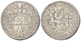 ROMA. Clemente XI (Gian Francesco Albani), 1700-1721. Piastra 1704 a. XI. Ag, gr. 31,85. Dr. CLEMENS XI - PONT M AN XI. Stemma sormontato da triregno ...