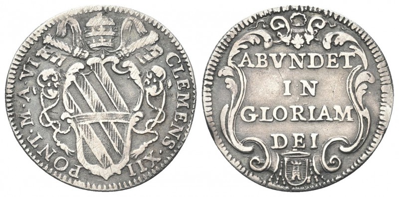 ROMA. Clemente XII (Lorenzo Corsini), 1730-1740. Giulio 1736 a. VI. Ag, gr. 2,60...