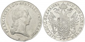 AUSTRIA. Francesco I (II) d’Asburgo Lorena, 1792-1835. Tallero 1824 B, zecca di Kremnitz. Ag, gr. 27,80. Dr. Busto a d. Rv. Aquila bicipide. KM#2162; ...