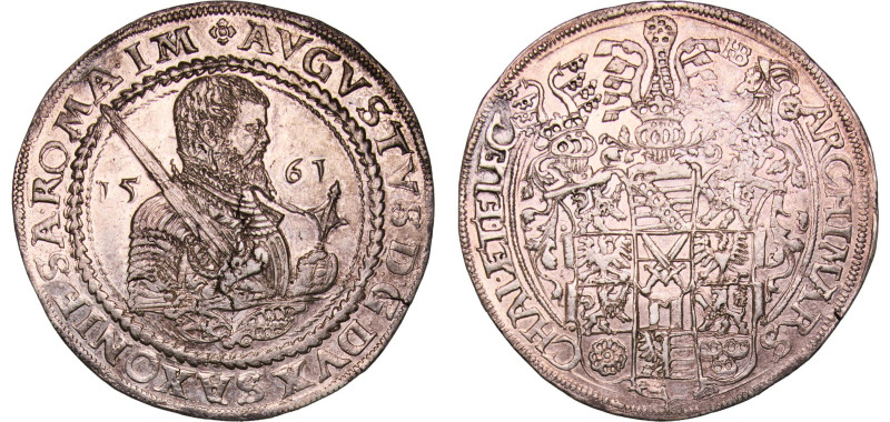 Germany Electorate of Saxony (Albertinian Line) Holy Roman Empire 1561 HB 1 Thal...